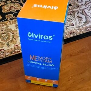 Elviros Cervical Memory Foam Pillow Contour Pillows Neck Shoulder Pain QUEEN NEW